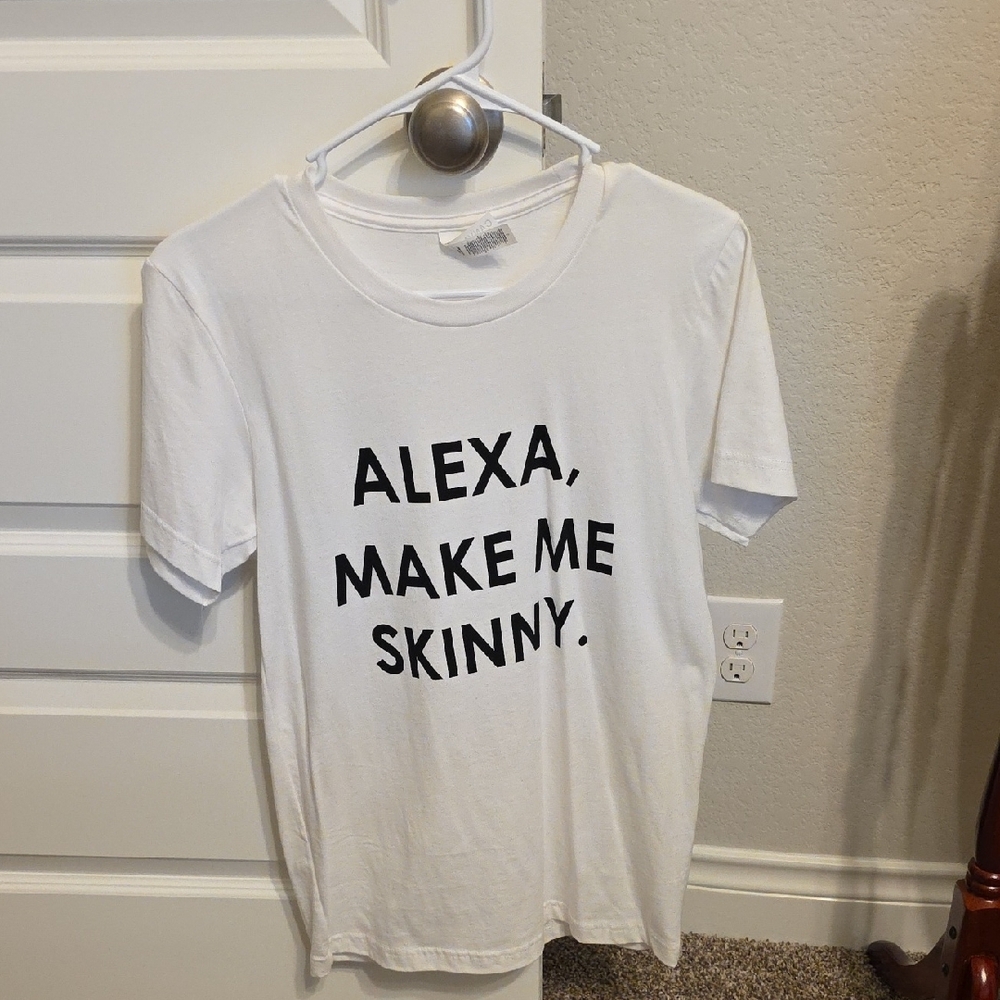 White Graphic Tee with Fun Text - Picture 8 of 9